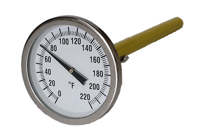 PD220 -- POCKET GLASS DIAL FACE THERMOMETER